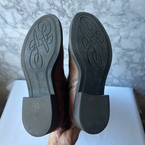 Enzo Angiolini Easporty Cognac Leather Riding Boots US 6.5 - Picture 10 of 11